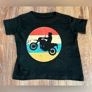 Baby Boy’s Black Dirt Bike Graphic Tee Size 12 Months